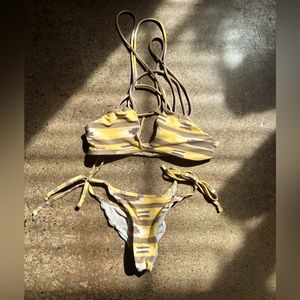 Rare OG Acacia Bikini Set in Tribal Yellow/Tan